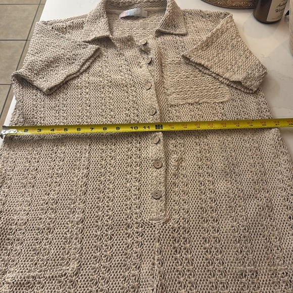 Free people Wave Maker Romper, small in tan color - Picture 10 of 16